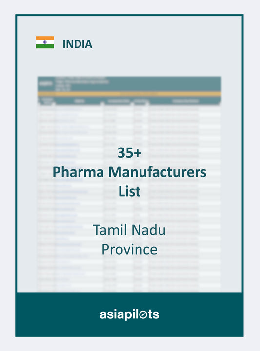 Company List | Pharma Manufacturer in India | Tamil Nadu Province