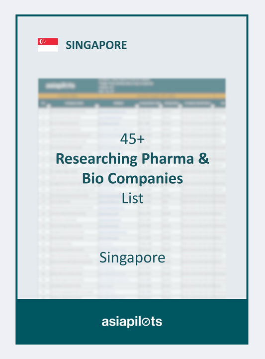 Company List | Researching Pharma and Bio Companies | Singapore